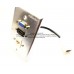 Placa Tapa Vga + HDMI 1.4 (4k) + Jack RJ45 Cat5e cople Aluminio